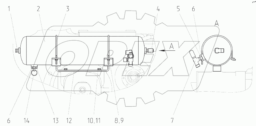  Баллон 1525.5-3513710