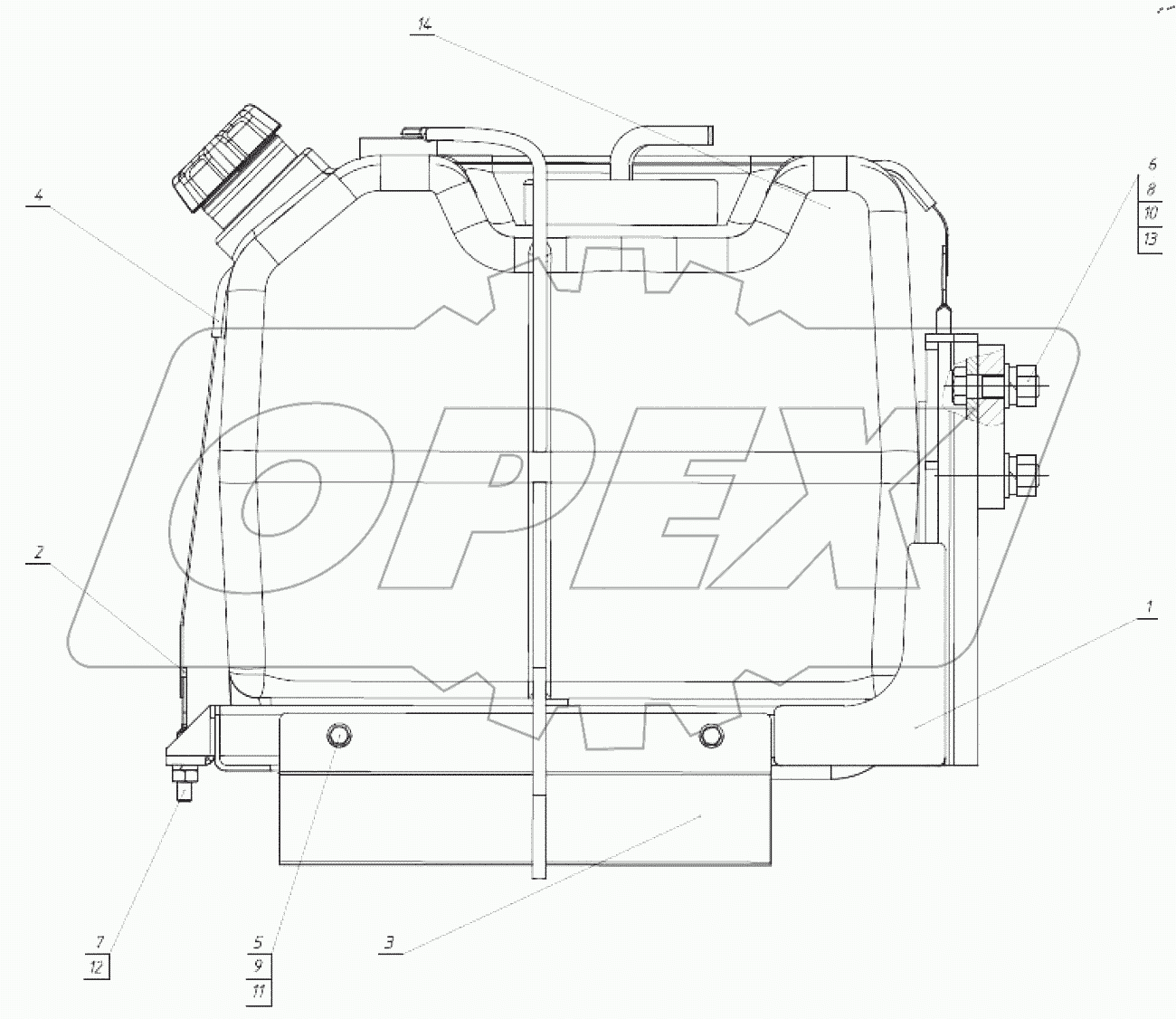 Установка бака 2022.6Р-1201010