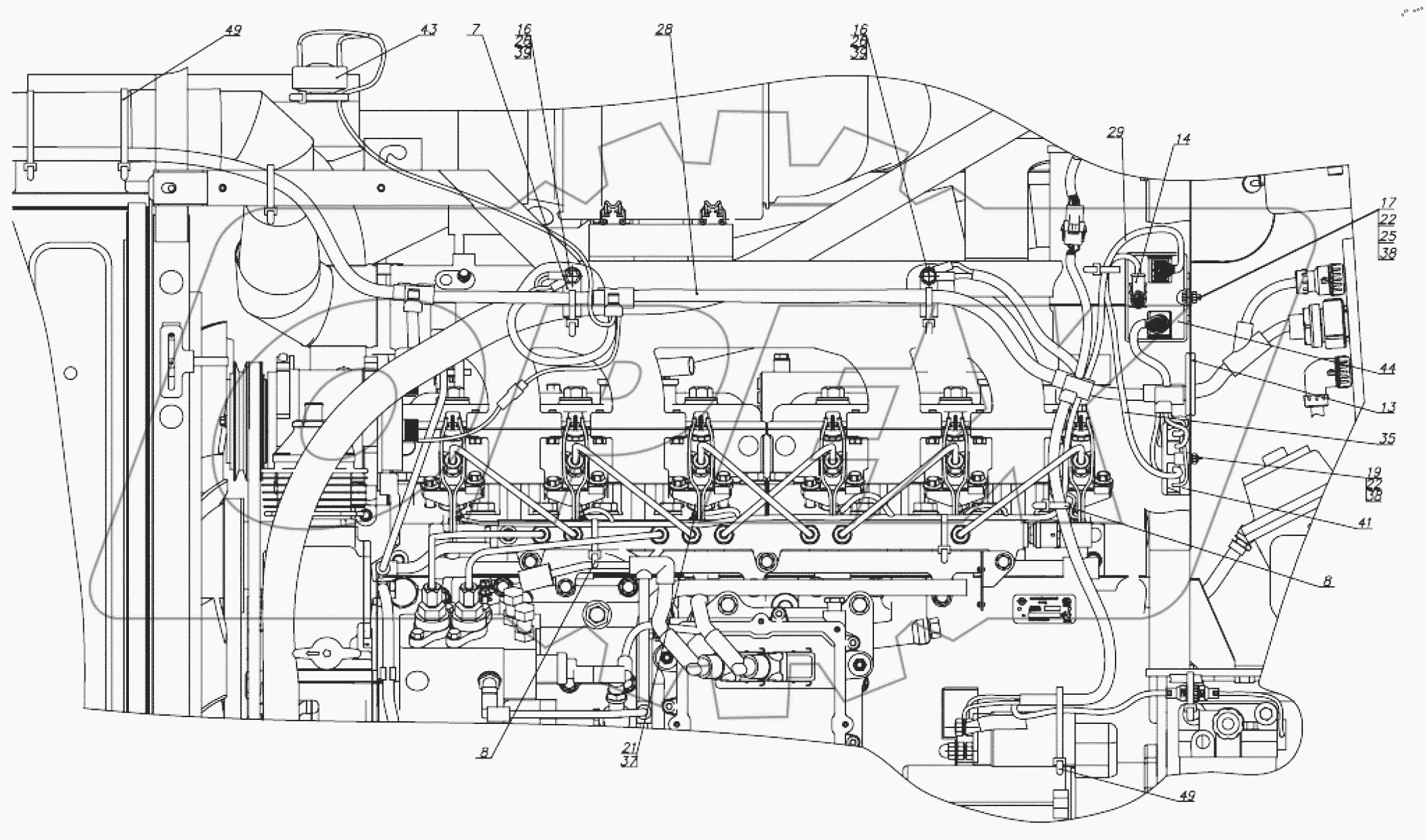  Электрооборудование двигателя 2422-3700030-Б