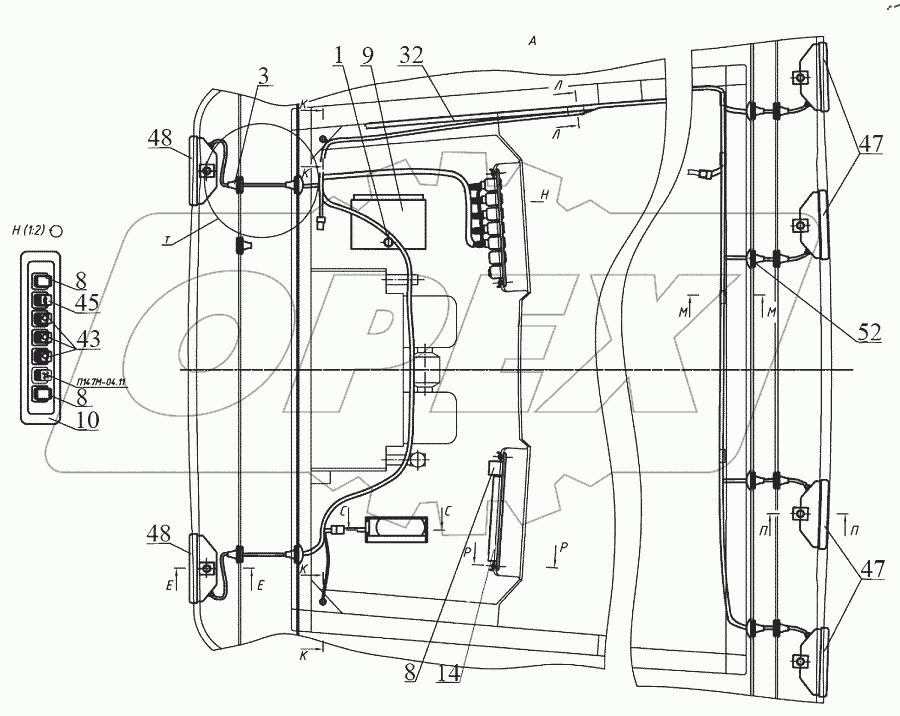  Установка фар рабочих 925-3700110-01