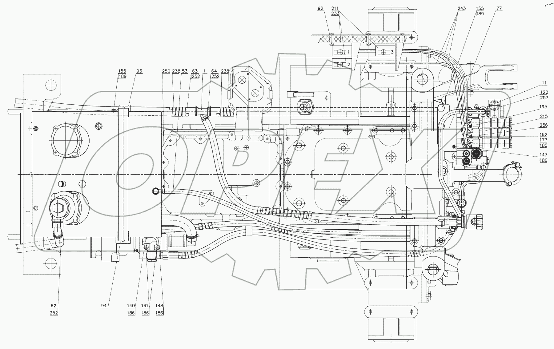  Гидросистема Р1523-4600010-01
