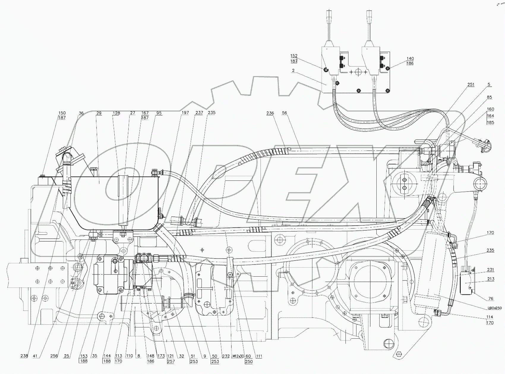  Гидросистема Р1523-4600010-01