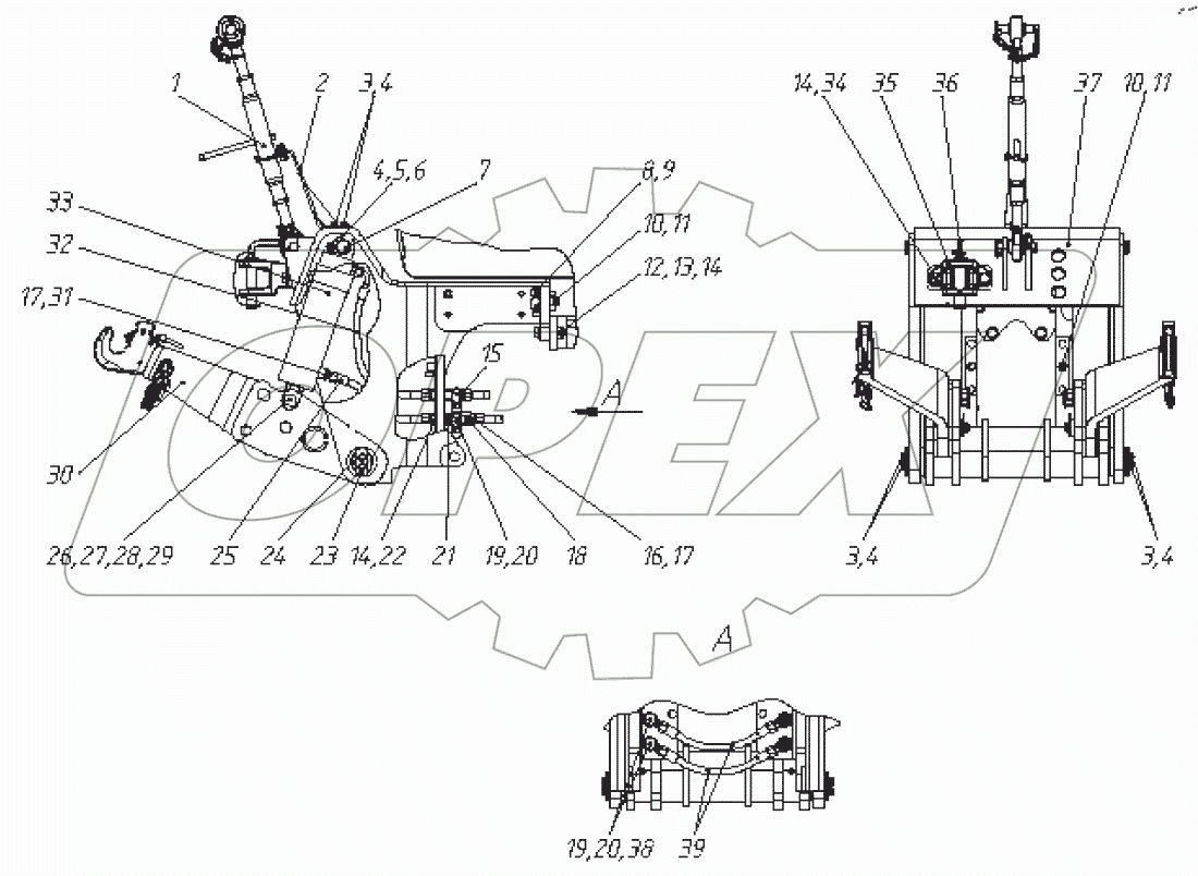  Устройство навесное переднее 2022-4606010