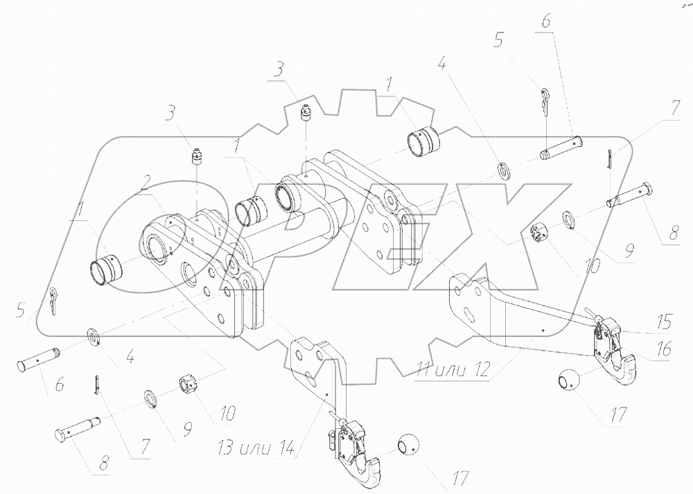  Блок нижних тяг 2022-4606025