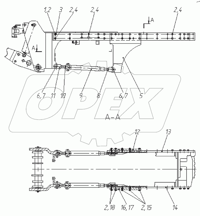  Установка устройства навесного переднего 2022-4606100