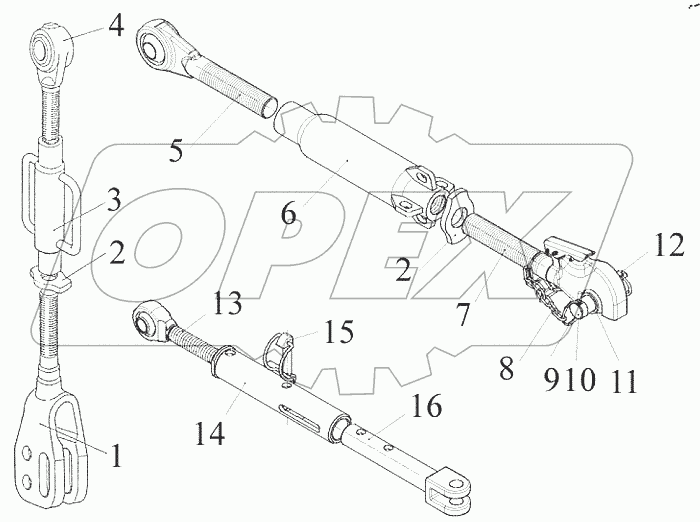  Узлы и элементы навесного устройства