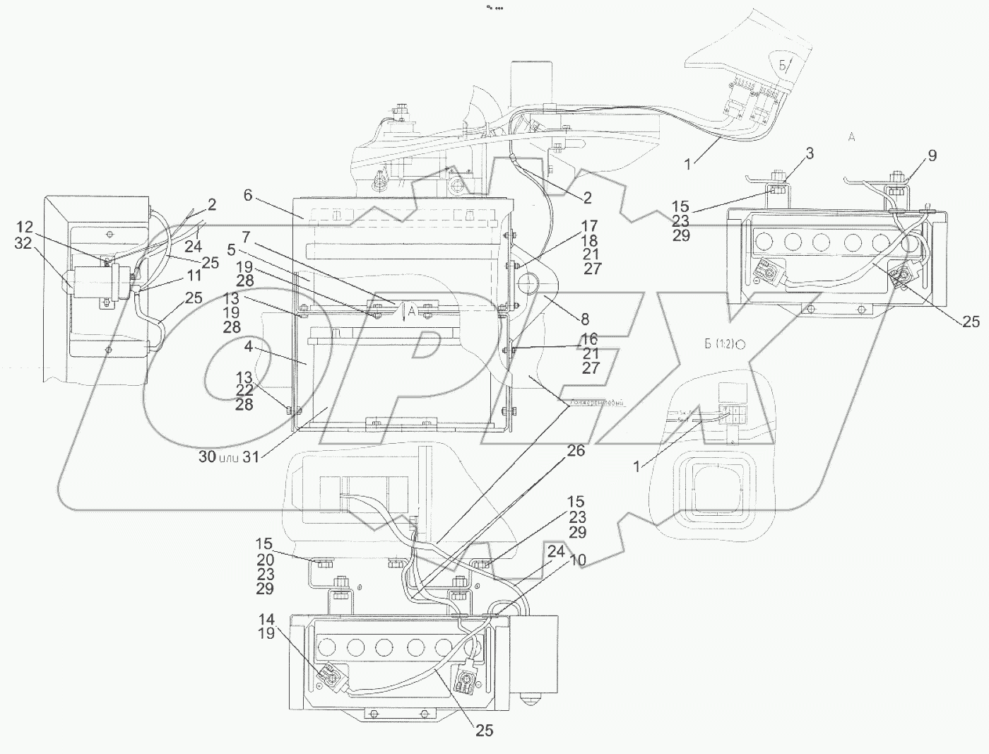  Установка аккумуляторных батарей