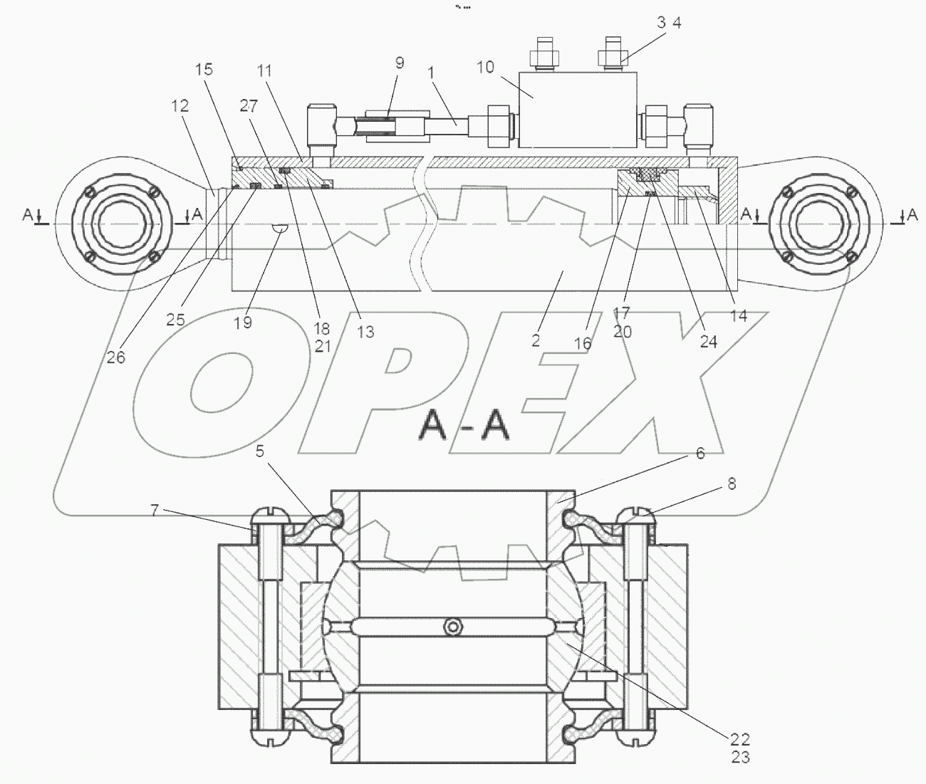  Гидроцилиндр выносной опоры