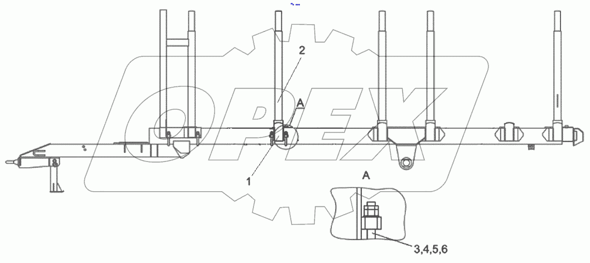  Стойки парные