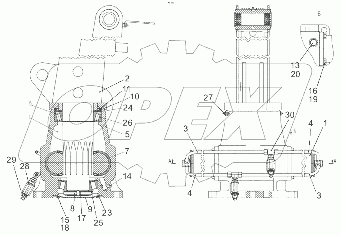  Устройство опорно-поворотное