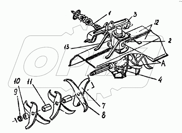 Фреза почвообрабатывающая