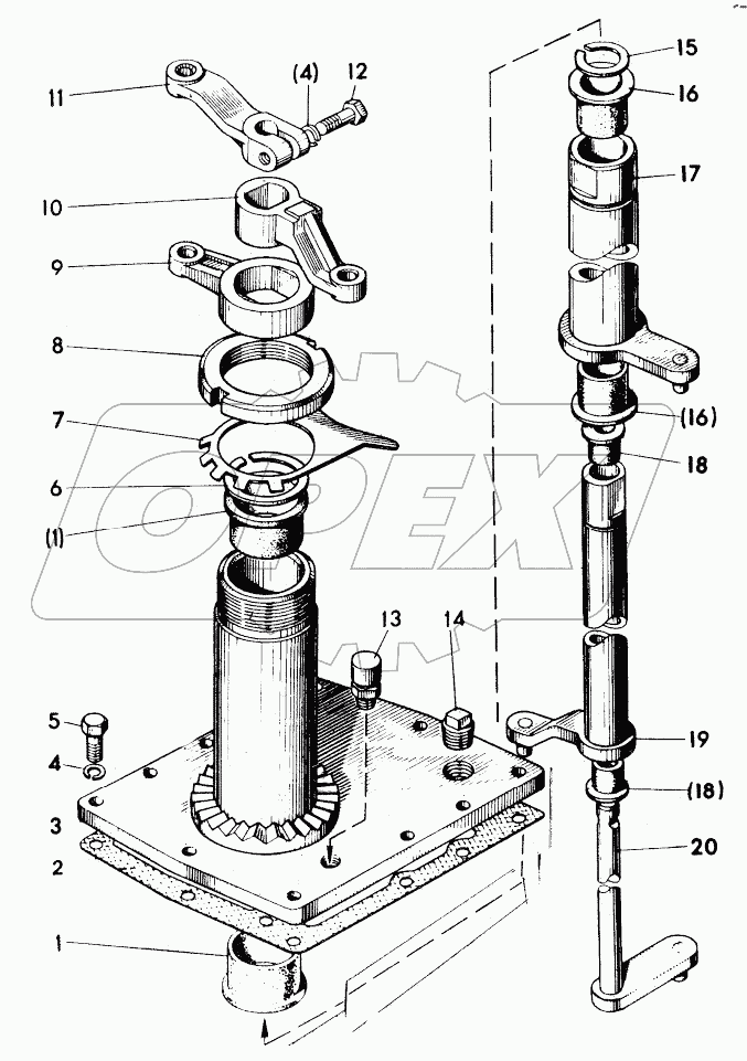 05-1702. Механизм переключения передач