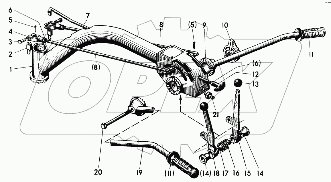 05-3401. Штанга рулевая