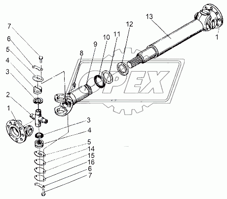 Вал карданный 6923-2201010