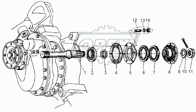 Вал задний