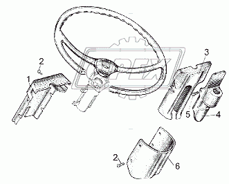 Установка кожухов рулевой колонки