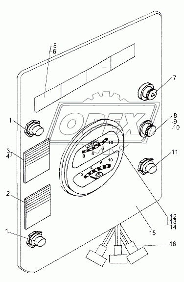 Панель приборов шасси 65151-3800009