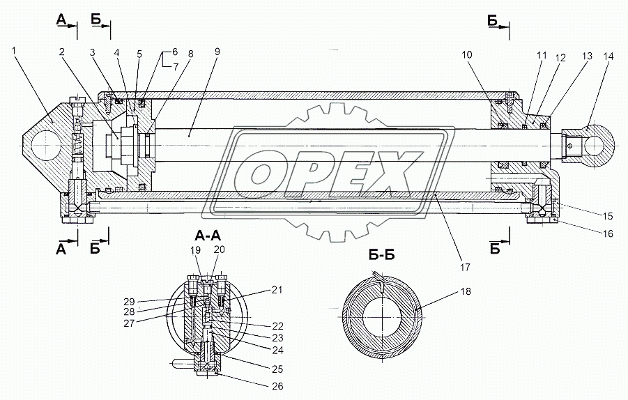 Цилиндр гидравлический 79092-5003010-10