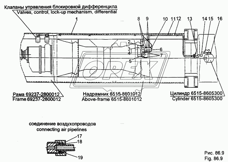 Установка трубопроводов системы управления