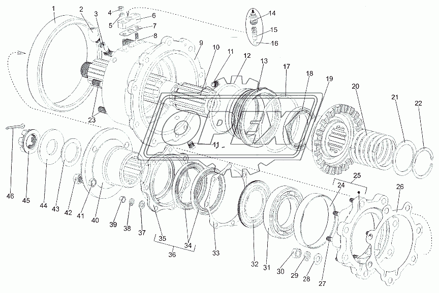 Картер блокировки K8007-1802230