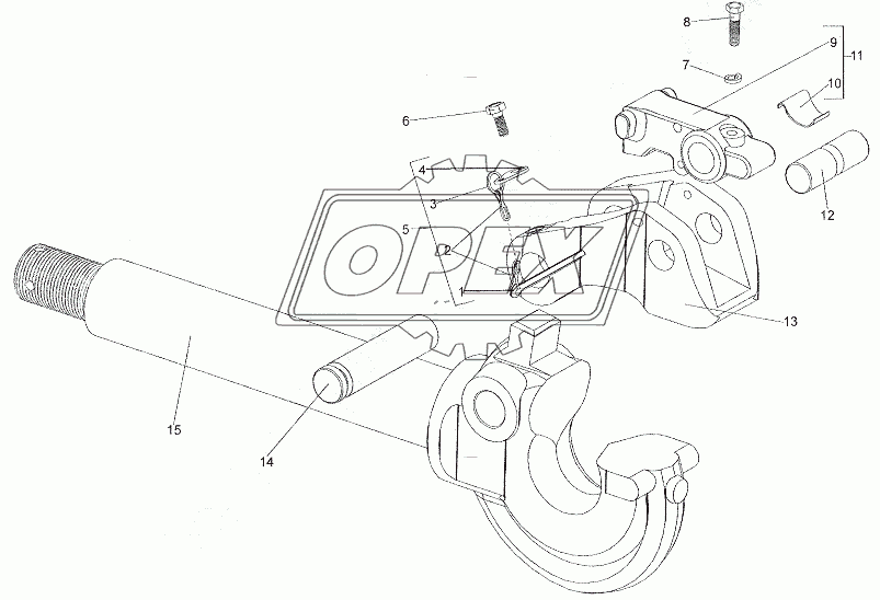 Крюк буксирный 7911-2806012