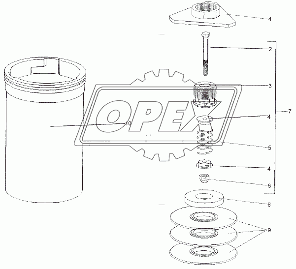 Фильтр с клапаном 7930-1910024-01