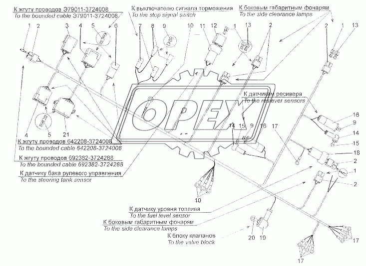 Жгут проводов Э79011-3724580