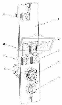 Панель переключателей 692374-3800015