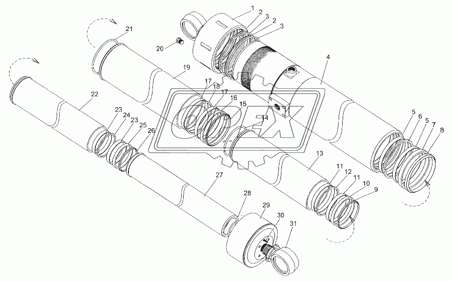 Гидроцилиндр 79011-8603010