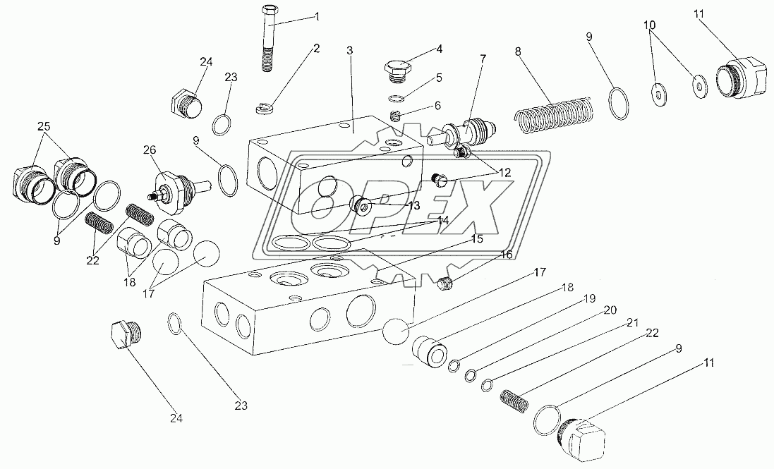 Блок клапанов 700600-3420010