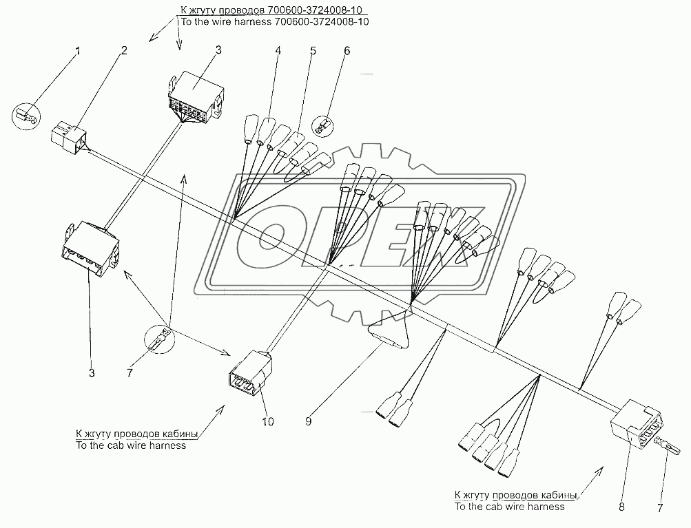 Жгут проводов 700600-3724017