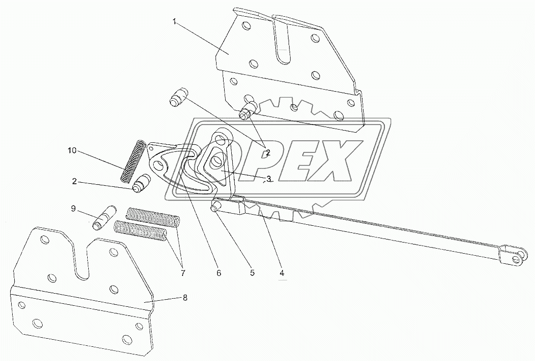 Механизм запорный 700600-5001530