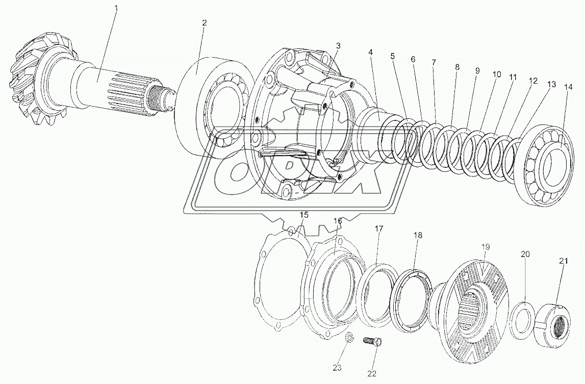 Шестерня ведущая 7301-2302021