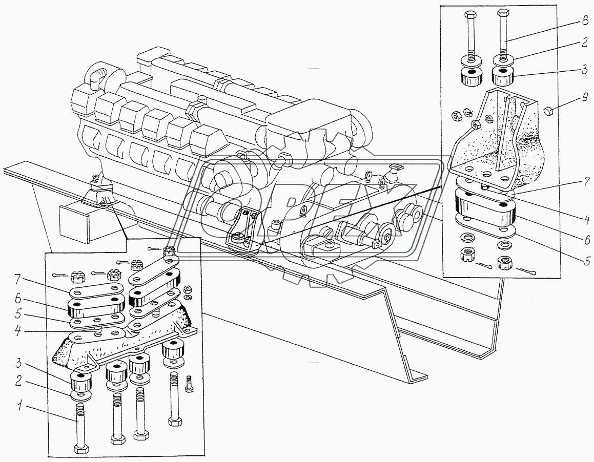 Подвеска двигателя
