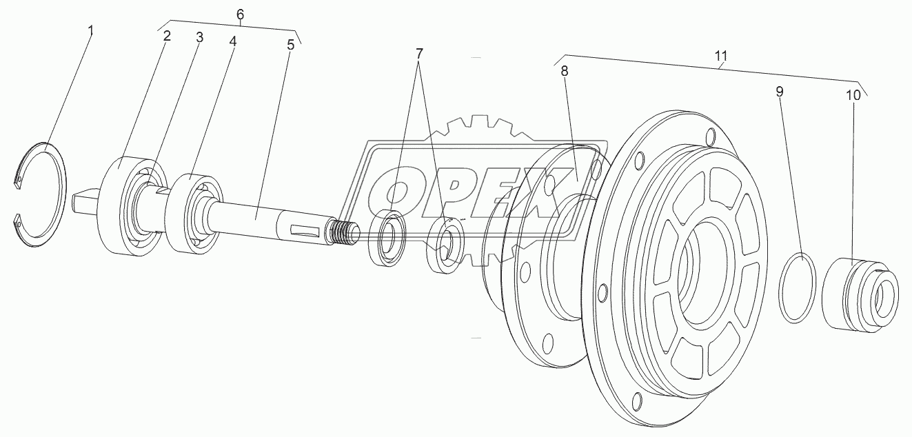 Корпус с валом 547А-1754030