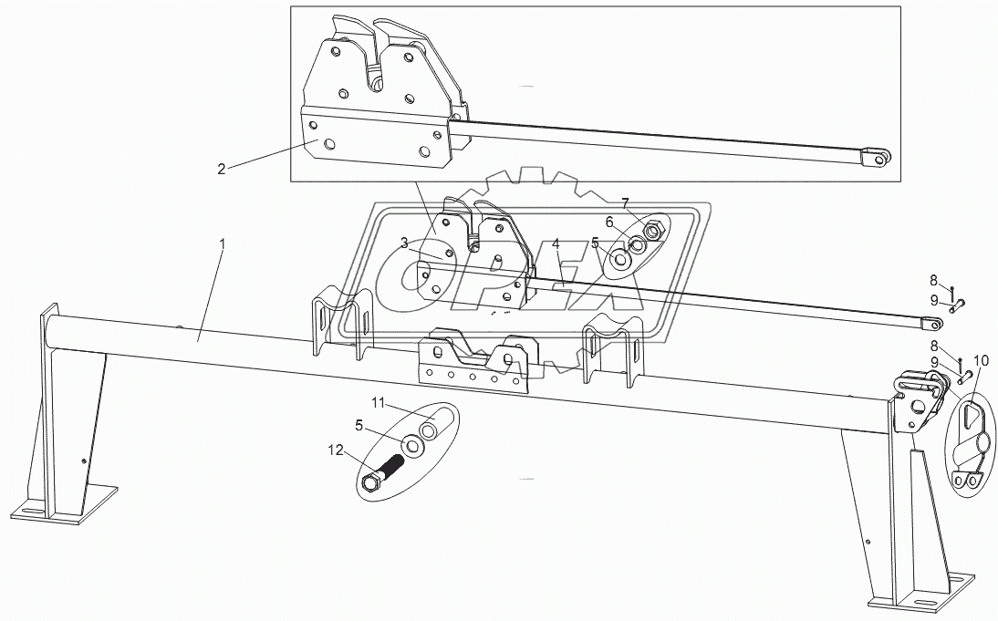 Балка опоры 74131-5001660