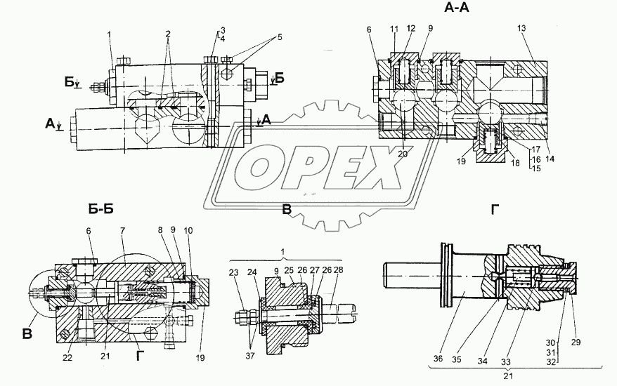 Блок клапанов 8021-3420010-10