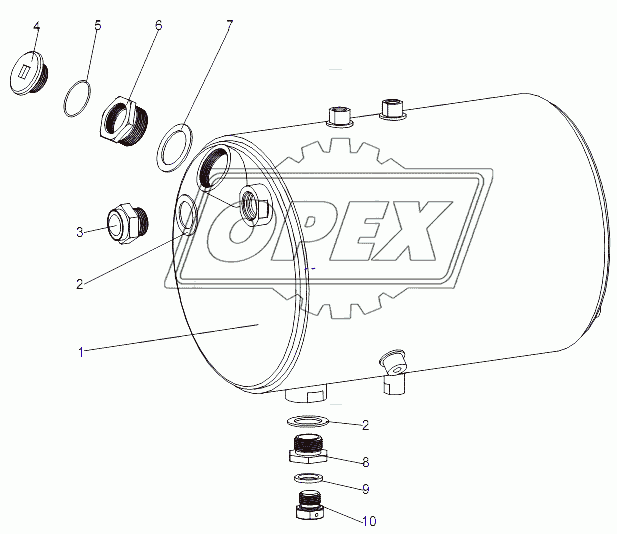 Бачок топливный подогревателя 79092-1015420