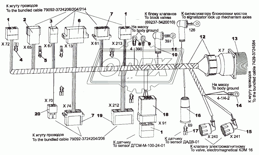 Жгут проводов 79092-3724027-10