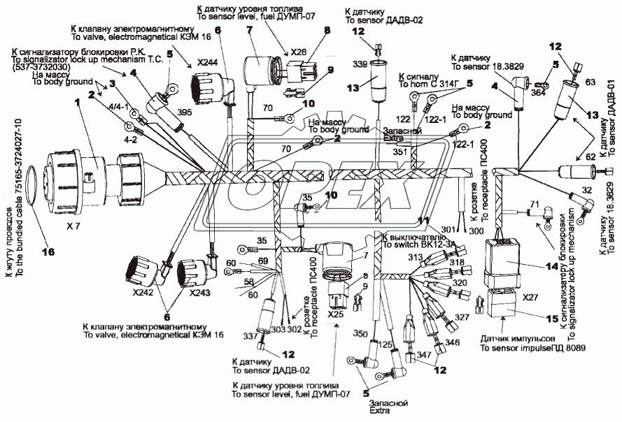 Жгут проводов 75165-3724584-10