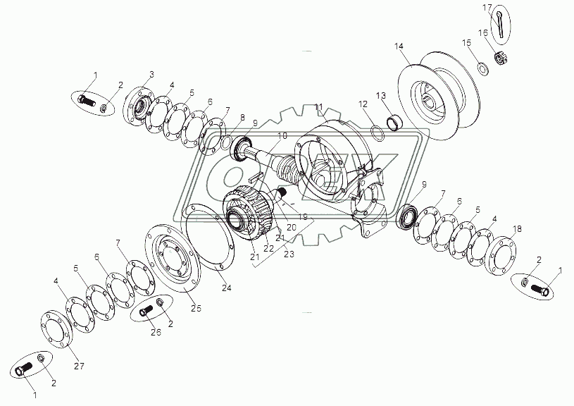 Редуктор подъемника 5247Б-3925220-A2