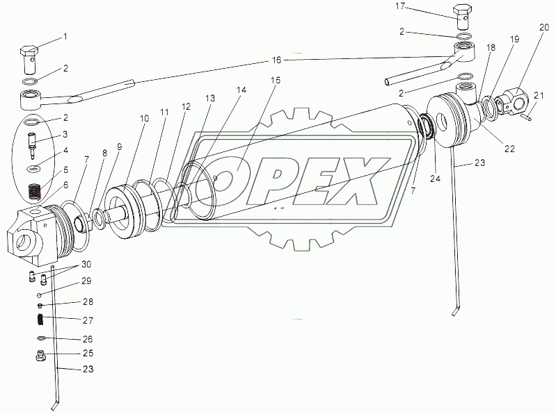 Цилиндр гидравлический 79092-5003010-10