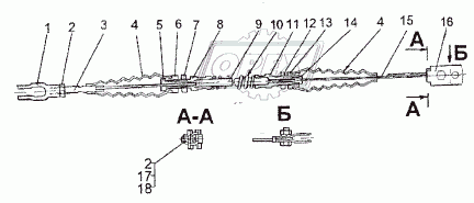 Привод гибкий 74296-1108292