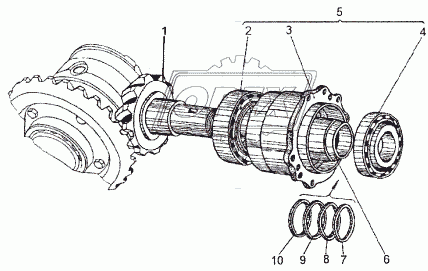 Шестерня ведущая 547A-2302021