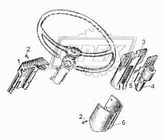 Установка кожухов рулевой колонки