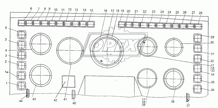 Панель приборов основная