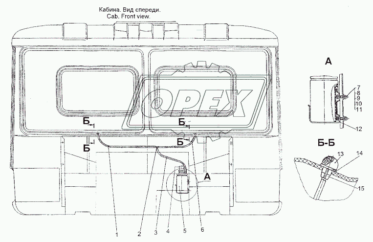 Установка омывателя