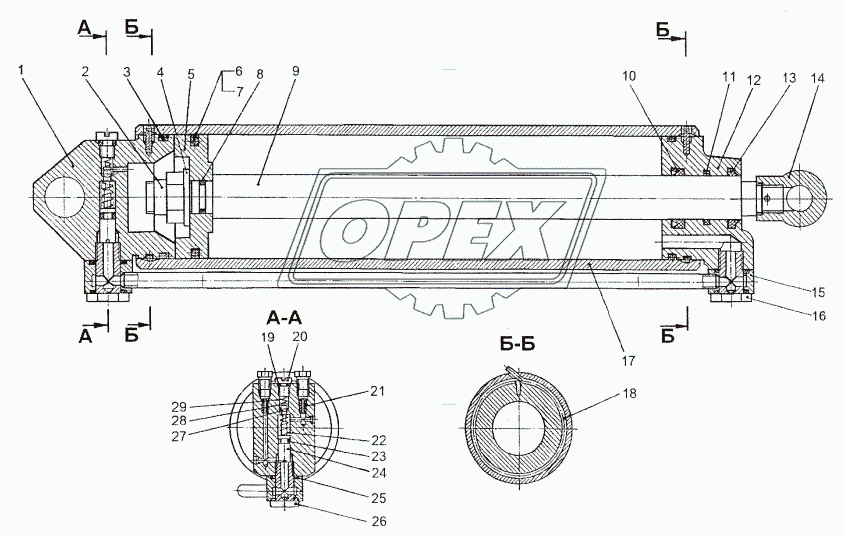 Цилиндр гидравлический 79092-5003010-10