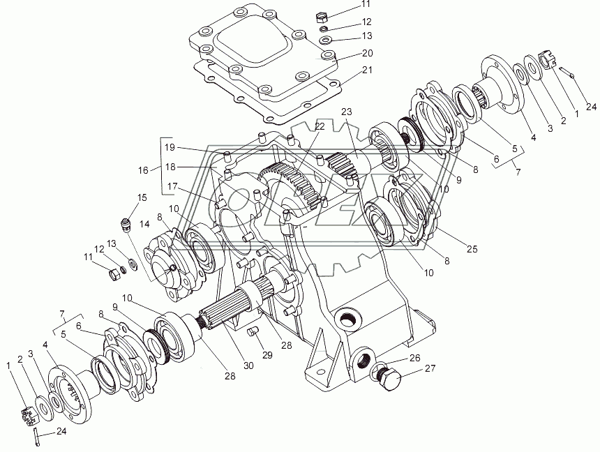 Коробка отбора мощности 7930-4209010