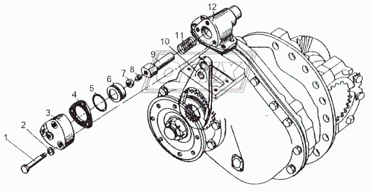 Механизм блокировки 6923-2509010-10